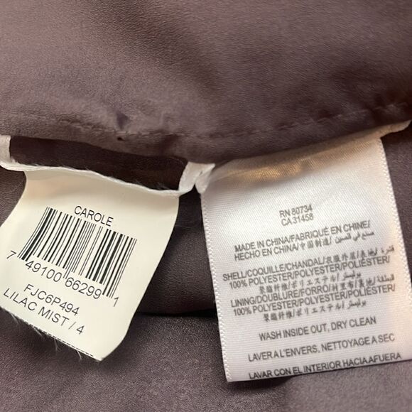 BCBG Violet Sequin Dress Removable Straps - Picture 7 of 8